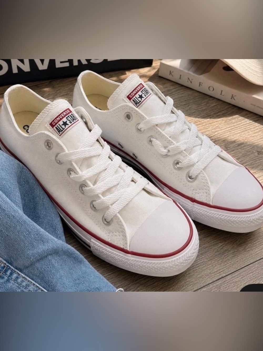 Converse Men’s Chuck Taylor All Star Ox White Low Top Sneakers Size 9.5 M US